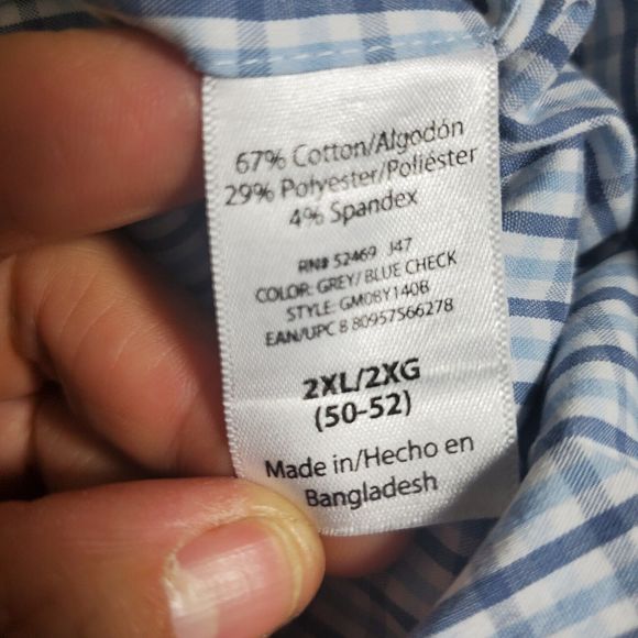 George Long Sleeve Button Down Shirt Size 2XL (50-52) - Picture 6 of 7